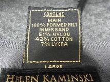 1円 ■新品同様■ HELEN KAMINSKI ヘレンカミンスキー フェルト100％ ハット 帽子 レディース グレー系 AS6894_画像5