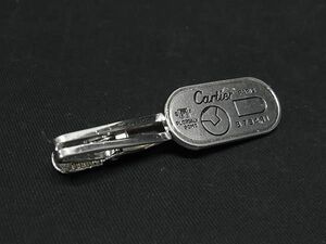 1円 ■美品■ Cartier カルティエ ネクタイピン タイピン アクセサリー ビジネス 紳士 メンズ シルバー系 CC1830