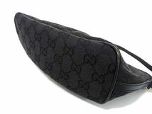 1円 GUCCI グッチ 039 1103 2123 GGキャンバス ハンドバッグ ミニバッグ ポーチ マルチケース レディース ブラック系 BJ0008_画像4