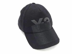 1円 ■美品■ Y-3 ワイスリー adidas アディダス ヨウジヤマモト ウール100％ ベースボールキャップ 帽子 サイズ58cm ブラック系 AS7632