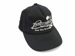 1円 ■美品■ HYSTERIC GLAMOUR ヒステリックグラマー ポリエステル100％ キャップ 帽子 メンズ レディース ブラック系 AS6913