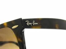 1円 ■極美品■ Ray-Ban レイバン RB2140-F 902/51 ウェイファーラー サングラス メガネ 眼鏡 メンズ レディース ブラウン系 FA0671_画像3