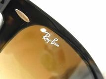 1円 ■極美品■ Ray-Ban レイバン RB2140-F 902/51 ウェイファーラー サングラス メガネ 眼鏡 メンズ レディース ブラウン系 FA0671_画像6