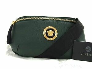 ■ Новая статья ■ Неиспользуемая ■ Versace Versace Medusa кожаная сумка для кузова сумка для кузова зеленое ax1071