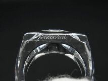 1円 ■極美品■ Baccarat バカラ クリスタルガラス リング 指輪 アクセサリー 約11号 メンズ レディース クリア系 AV5692_画像4