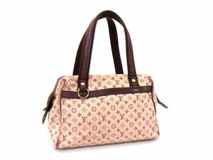 1円 LOUIS VUITTON ルイヴィトン M92216 モノグラムミニ ジョセフィーヌPM ハンドバッグ トートバッグ レディース レッド系 CC2238