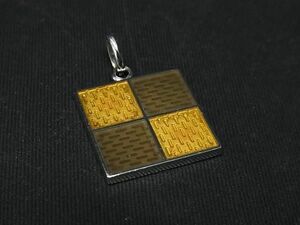 1円 ■美品■ LOUIS VUITTON ルイヴィトン ダミエ パンダンティフ ネックレストップ ペンダントトップ アクセサリー ブラウン系 BF6108