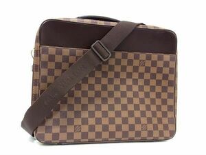 1円 ■美品■ LOUIS VUITTON ヴィトン N53355 ダミエ ポルトオルディナトゥール サバナ 2WAY ビジネスバッグ メンズ ブラウン系 AZ0546