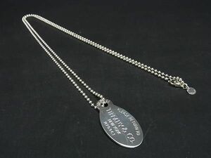 1円 ■美品■ TIFFANY＆Co ティファニー リターントゥティファニー SV925 ボールチェーン ネックレス アクセサリー シルバー系 AT8911