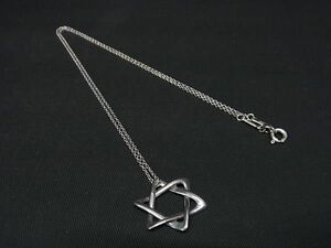 1円 TIFFANY＆Co ティファニー エルサペレッティ スターオブダビデ SV925 ネックレス ペンダント アクセサリー シルバー系 AX1291