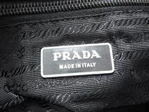 1円 PRADA プラダ テスートナイロン クロスボディ 2WAY ショルダー ハンドバッグ ブリーフケース ビジネスバッグ ブラック系 BG7216_画像6