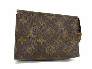 1円 ■美品■ LOUIS VUITTON ルイヴィトン M47546 モノグラム ポッシュ トワレット15 メイクポーチ マルチケース ブラウン系 FA1029