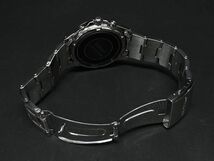 1円 ■稼働品■ SEIKO セイコー 7B22-0AY0 SS ソーラー 10気圧防水 腕時計 ウォッチ シルバー系×ネイビー系 DA6531_画像4