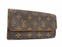 1円 LOUIS VUITTON ルイヴィトン M51855 モノグラム ポシェット フロランティーヌ ポーチ マルチケース 小物入れ ブラウン系 AX2881_画像1