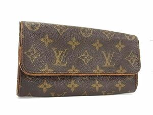 1円 LOUIS VUITTON ルイヴィトン M51855 モノグラム ポシェット フロランティーヌ ポーチ マルチケース 小物入れ ブラウン系 AX2881