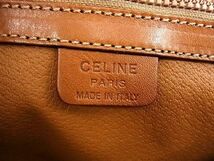 1円 CELINE セリーヌ マカダム柄 PVC×レザー トートバッグ ショルダーバッグ 肩掛けかばん レディース ブラウン系 CB1841S1_画像6