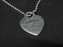 1円 ■美品■ TIFFANY＆Co ティファニー リターントゥティファニー ハートタグ SV925 ロング ネックレス アクセサリー シルバー系 AS8816_画像2