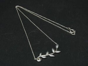 1円 ■極美品■ TIFFANY＆Co ティファニー パロマピカソ オリーブリーフ SV925 ネックレス ペンダント アクセサリー シルバー系 BF6181