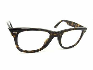 1円 ■美品■ Ray-Ban レイバン RB2140‐F 902 50□22 150 3N ウェイファーラー サングラス メガネ 眼鏡 メンズ ブラウン系 BJ0866