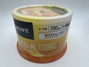 SONY CD-R データ用 700MB 1-48倍速 ホワイトレーベル 50pack 未開封【4025】