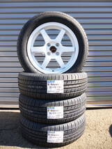 新品☆グッドイヤー☆EG01☆185/60R15☆4本☆ヤリス・アクア・フィットハイブリッド・シャトルハイブリッド・スイフト☆ホワイトホイール_画像1