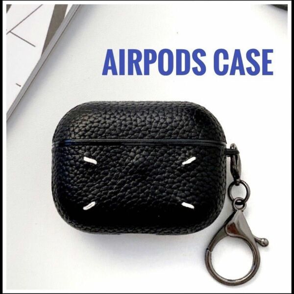 Airpodspro case エアポッズ ケース 刺繍 BLACK 黒 大人