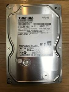 TOSHIBA DT01ACA100 1TB 3.5inch ハードディスク 動作確認済 正常判定 使用時間170時間