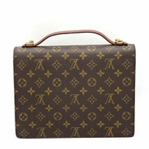 1円 極美品 LOUIS VUITTON ルイヴィトン モノグラム モンソー 2way ハンドバッグ ショルダー レディース メンズ M51185_画像3