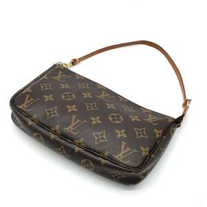 1円 美品 LOUIS VUITTON ルイヴィトン モノグラム ポシェットアクセソワール アクセサリーポーチ ハンドバッグ M51980