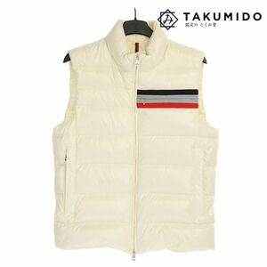 モンクレール MONCLER ダウンベスト PARPAILLON C0604 メンズ サイズ3 ホワイト 中古AB 275969