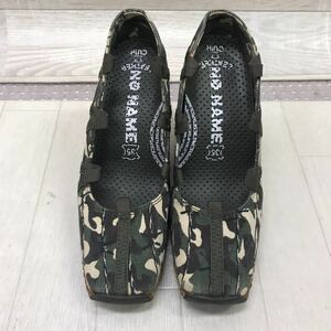  storage goods used No Name NO NAME camouflage Wedge sandals camouflage mules pumps present condition goods 