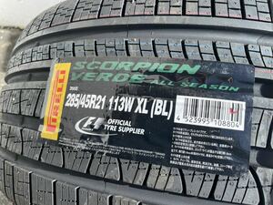 ピレリ SCORPION スコーピオン VERDE ヴェルデ ALL SEASON オールシーズン 285/45R21　ベントレー承認