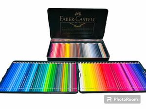 未使用品　FABER-CASTELL ファーバーカステル ポリクロモス 色鉛筆120色セット(缶入) CD-ROM付