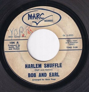 Bob And Earl - Harlem Shuffle / I'll Keep Running Back (C) SF-CG047