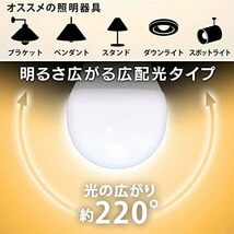 LED電球 E26口金 12.3W 1580LM 100W形相当 高輝度 昼光色相当 6500K 広配光タイプ 高演色 省エネ 密_画像6