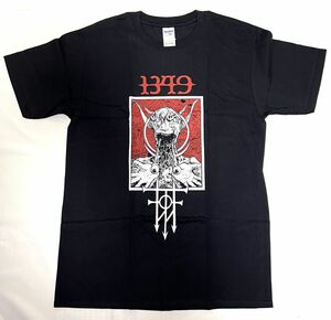 ブラックメタルバンド「1349」CHAOS RAIDS JAPAN 2017 Ｍサイズ Ｔシャツ（バンドＴシャツ）A035