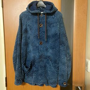 希少 定価94500円『THADEUS O'NEIL』Kimono Hoodie サディアスオニール 日本製 ブルースウィーバー サーフ シャツブルゾン 着物フーディ S