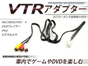 【メール便送料無料】 VTR入力アダプター トヨタ マークXジオ GGA10/ANA10/15 H19.9～H25.11 外部入力 メーカーナビ用