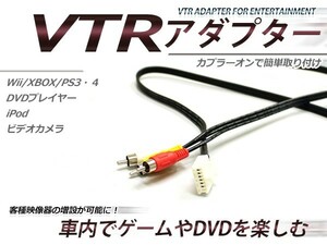 【メール便送料無料】 VTR入力アダプター トヨタ カローラ NZE120/121/124/CE121/ZZE122/124 H12.9～H15.8 外部入力 メーカーナビ用