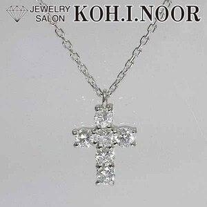  Vendome бриллиант 0.30ct платина Pt850 Pt900 подвеска колье Cross VENDOME