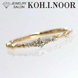  Agete бриллиант 0.08ct 18 золотой розовое золото кольцо 9 номер agete.. кольцо 