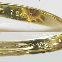 ガーネット 10.00ct 18金イエローゴールド K18YG リング 13号 花 フラワー_画像8