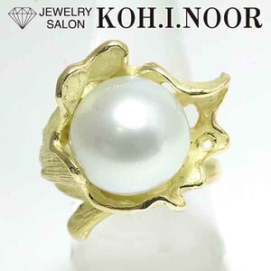  south . pearl 15.5mm 18 gold yellow gold K18YG ring 19 number pearl pearl white chou