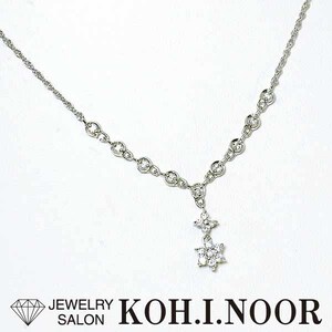 ダイヤモンド 0.30ct 18金ホワイトゴールド K18WG ネックレス