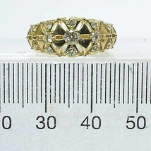 ダイヤモンド 0.47ct 18金イエローゴールド K18YG リング 10号_画像7