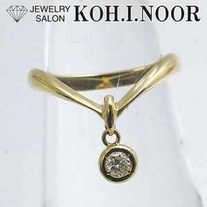 Звездные украшения бриллиант 0,08CT 18 Золото -желтое золото K18YG Ring Star Jewelry Jewelry