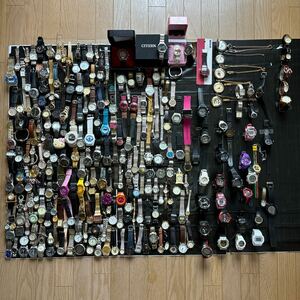 SEIKO CITIZEN CASIO オメガ　その他ブランド腕時計　懐中時計　置時計　約280本以上　約15㌔以上　大量まとめ売り　ジャンク品