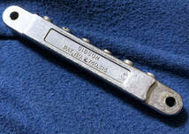 ★60's★ Gibson ABR-1 Patent Number Chrome Bridge 1968 ナイロン サドル DJマーク 【検】 ギブソン ブリッジ Les Paul Vintage クローム_画像3