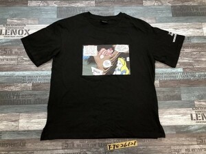 GU ジーユー UNIQLO ユニクロ × DISNEY ディズニー レディース アリス・イン・ワンダーランド コラボ半袖Tシャツ L 黒