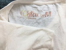 M OKITSU メンズ ビッグプリント 半袖Tシャツ FREE 白_画像3